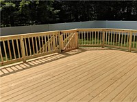 <b>Pressure Treated Deck and Railing with Gate</b>